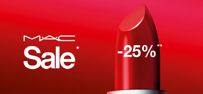 -25% на весь ассортимент MAC